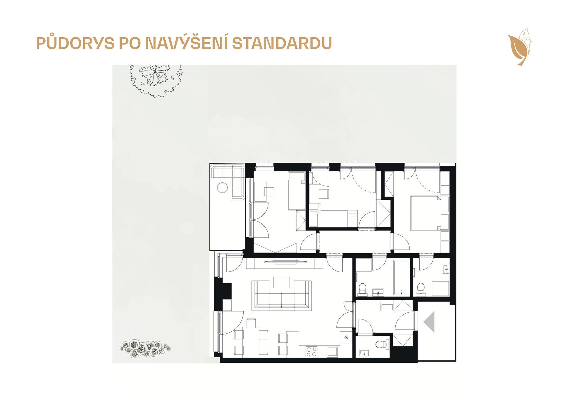 Prodej bytu 4+kk 102 m²