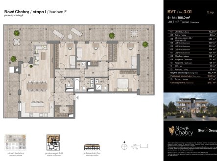 Prodej bytu, 5+kk, 166 m²