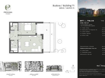 Prodej bytu, 2+kk, 53 m²