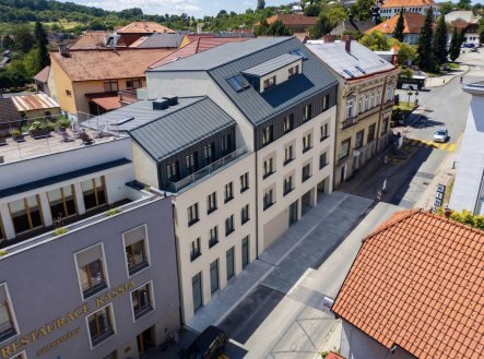 Vizualizace bytového komplexu - uliční pohled | Prodej bytu, 3+kk, 102 m²