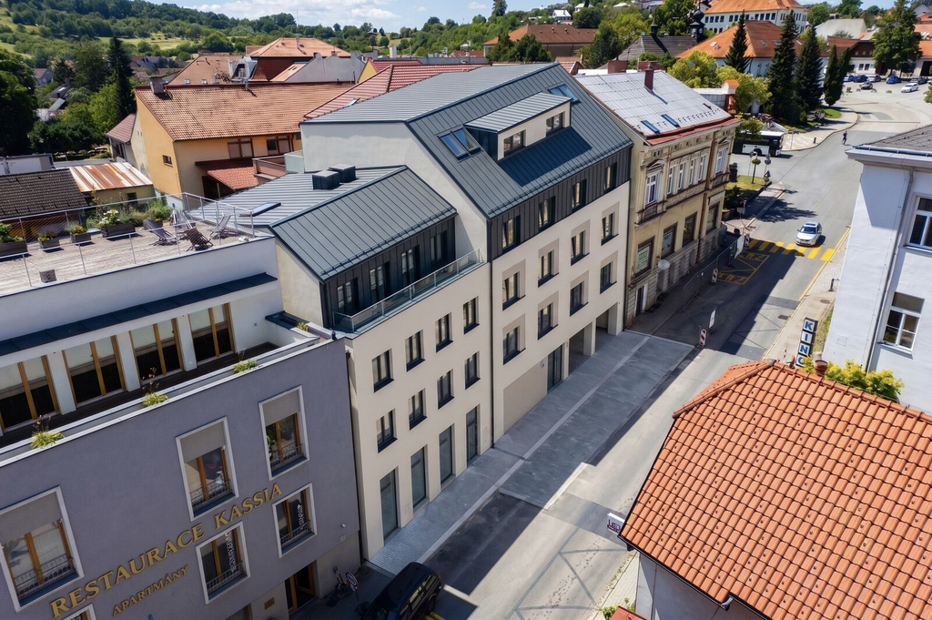 Vizualizace bytového komplexu - uliční pohled