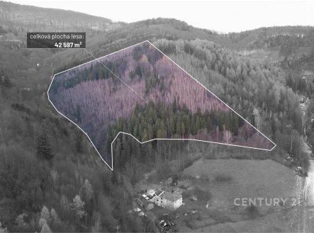 Prodej pozemku, les, 42 597 m²