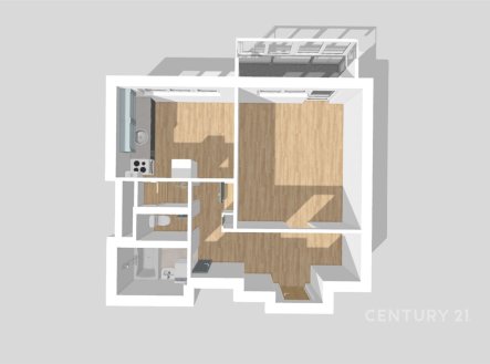 Pronájem bytu, 1+1, 38 m²