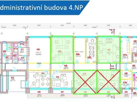 Pronájem kanceláře, 62 m²