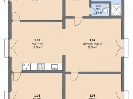 Prodej bytu, 4+kk, 116 m²