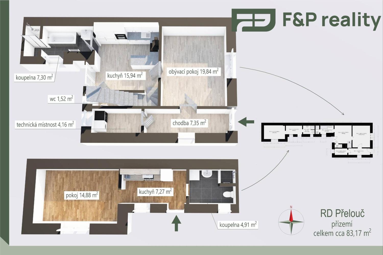 Prodej dům Rodinný, 180㎡|Pardubický kraj, Pardubice, Přelouč, Prokopa Velikého 501, 53501