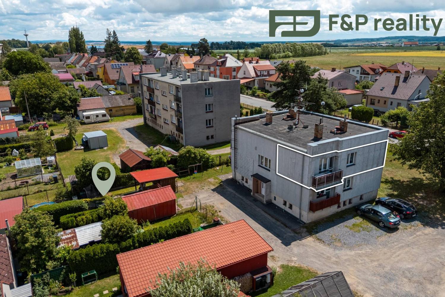 Prodej byt 3 + 1, 59㎡|Jihočeský kraj, Tábor, Slapy, 9, 39176