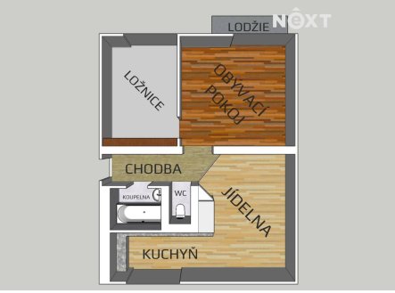 Pronájem bytu, 3+kk, 75 m²