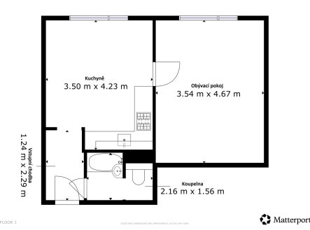 Prodej bytu, 1+1, 37 m²