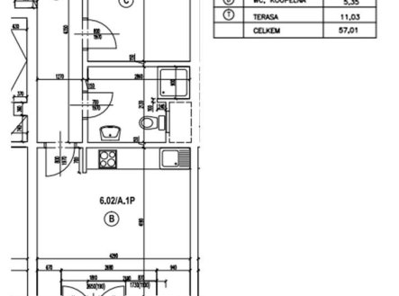 Pronájem bytu, 2+kk, 57 m²
