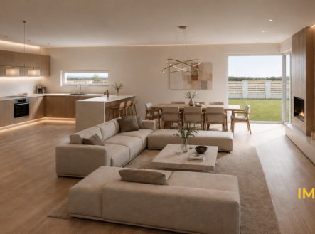 Prostorný obývací pokoj | Prodej - dům/vila, 141 m²