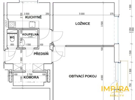 Pronájem bytu, 2+1, 66 m²