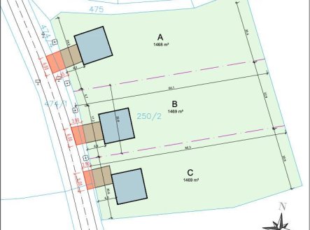 Prodej pozemku pro bydlení, 1 469 m²