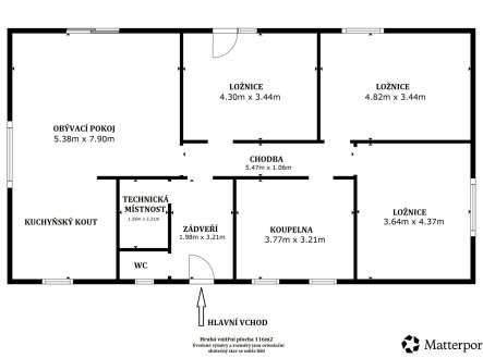 Prodej domu/vily, 117 m²