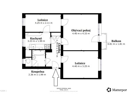 Prodej bytu, 3+1, 65 m²