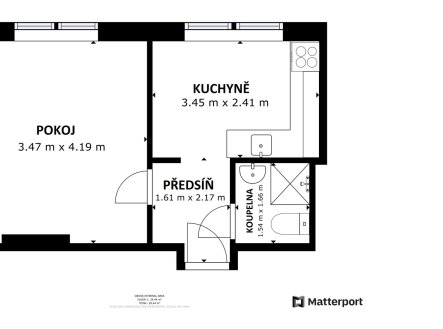 Pronájem bytu, 1+1, 30 m²