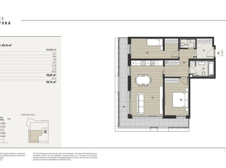 Prodej bytu, 3+kk, 85 m²