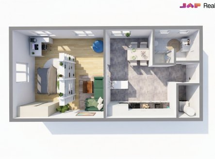 Prodej bytu, 1+1, 47 m²