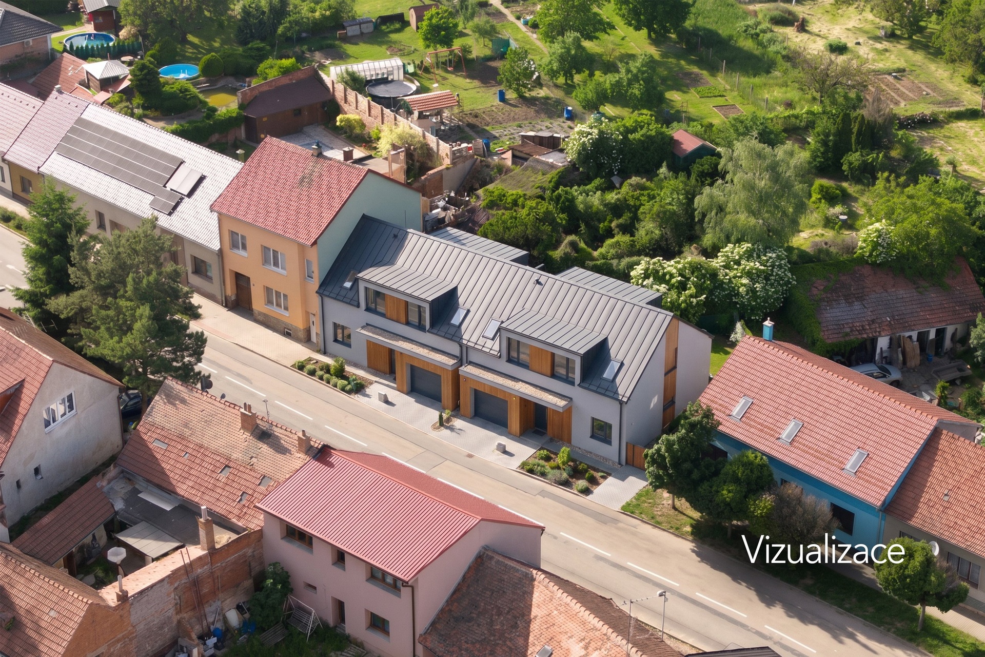 vizu 2 RD novostavba s