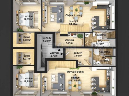 Prodej bytu, 5+kk, 138 m²