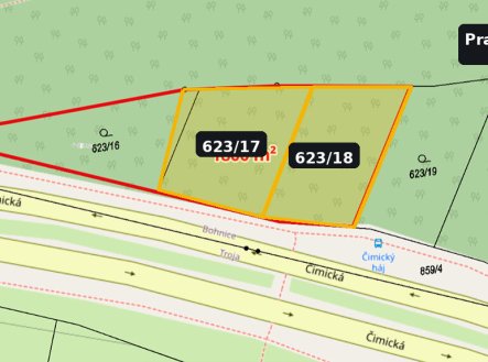 Prodej pozemku, zahrada, 1 200 m²