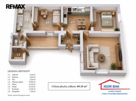 Prodej domu/vily, 69 m²