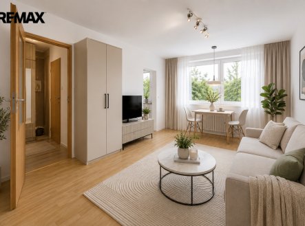 VIZUALIZACE | Prodej bytu, 1+kk, 30 m²