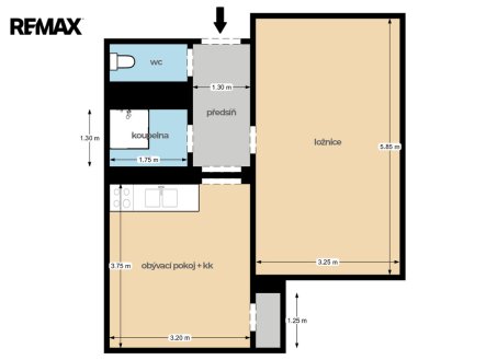 Prodej bytu, 1+1, 41 m²