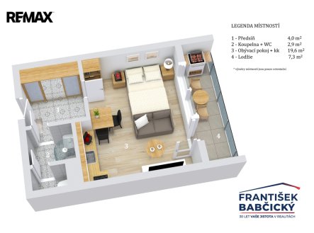 Prodej bytu, 1+kk, 37 m²