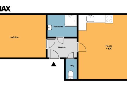 Pronájem bytu, 2+kk, 49 m²