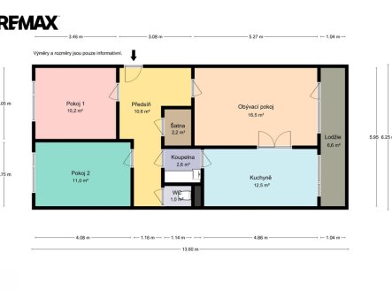 Prodej bytu, 3+1, 75 m²