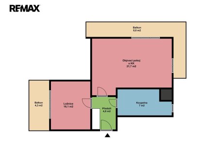 pudorys.jpg | Pronájem bytu, 2+kk, 63 m²