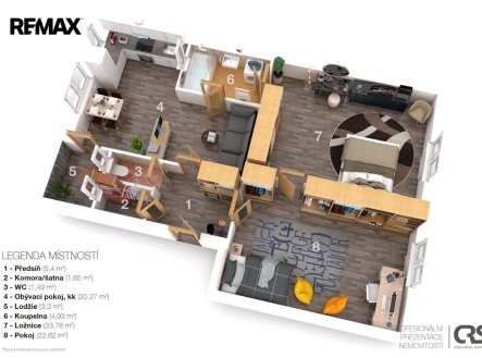 Prodej bytu, 3+kk, 77 m²