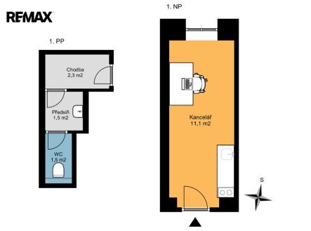 Pronájem kanceláře, 16 m²