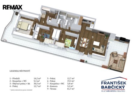 Prodej bytu, 4+kk, 116 m²