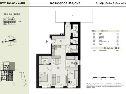 Prodej bytu, 4+kk, 99,3 m²