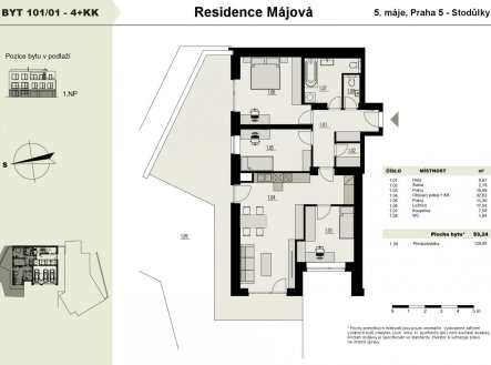 Prodej bytu, 4+kk, 97,9 m²