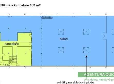Pronájem skladu, 1 395 m²