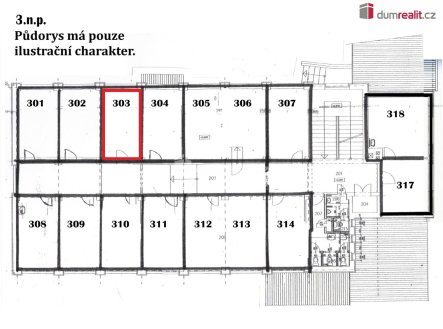 Pronájem kanceláře, 15 m²