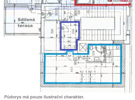 Pronájem bytu, 1+kk, 40 m²