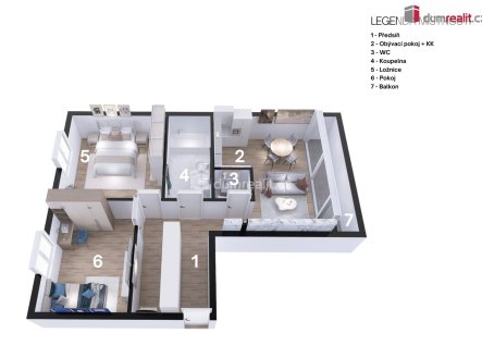 Pronájem bytu, 3+kk, 81 m²