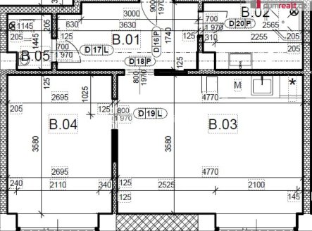 Pronájem bytu, 2+kk, 38 m²