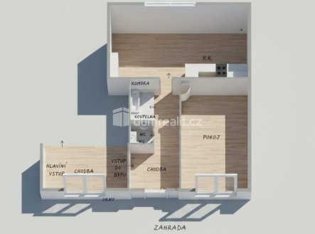 Prodej bytu, 2+kk, 48 m²