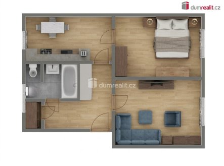Prodej bytu, 2+1, 56 m² obrázek