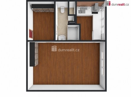 Pronájem bytu, 1+1, 30 m²