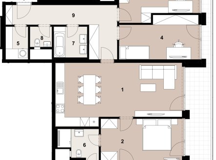 Prodej bytu, 4+kk, 105 m²