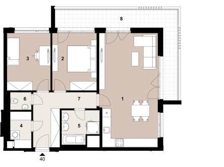 Prodej bytu, 3+kk, 81 m²