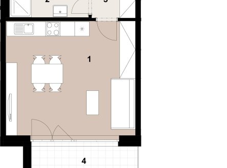 Prodej bytu, 1+kk, 34 m²