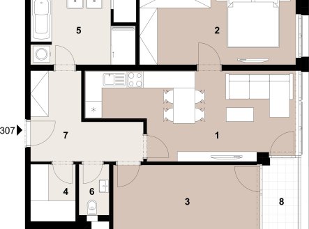 Prodej bytu, 3+kk, 76 m²