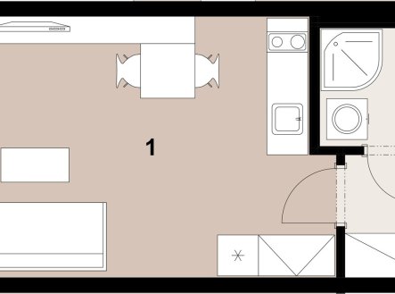 Prodej bytu, 1+kk, 30 m²